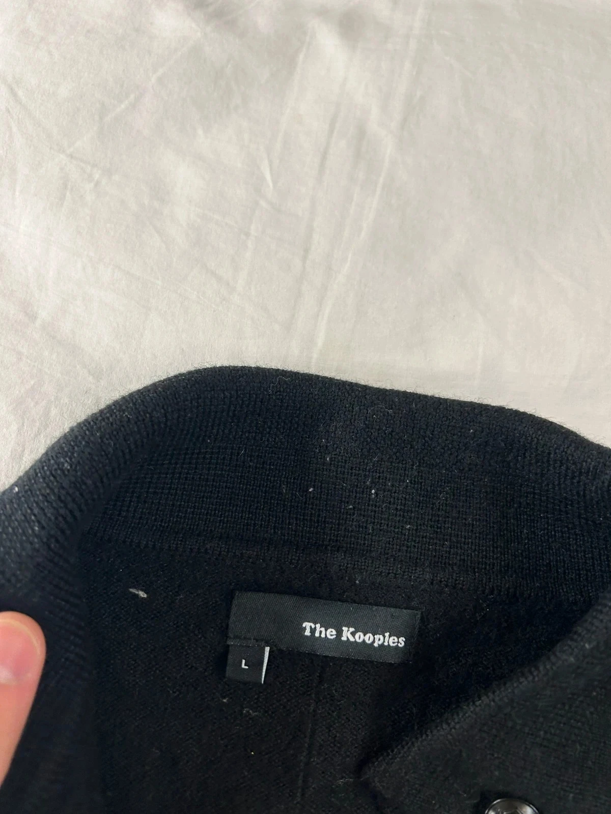 Jersey blazer cardigan negro The Kooples estilo vintage retro y2k – photo 6